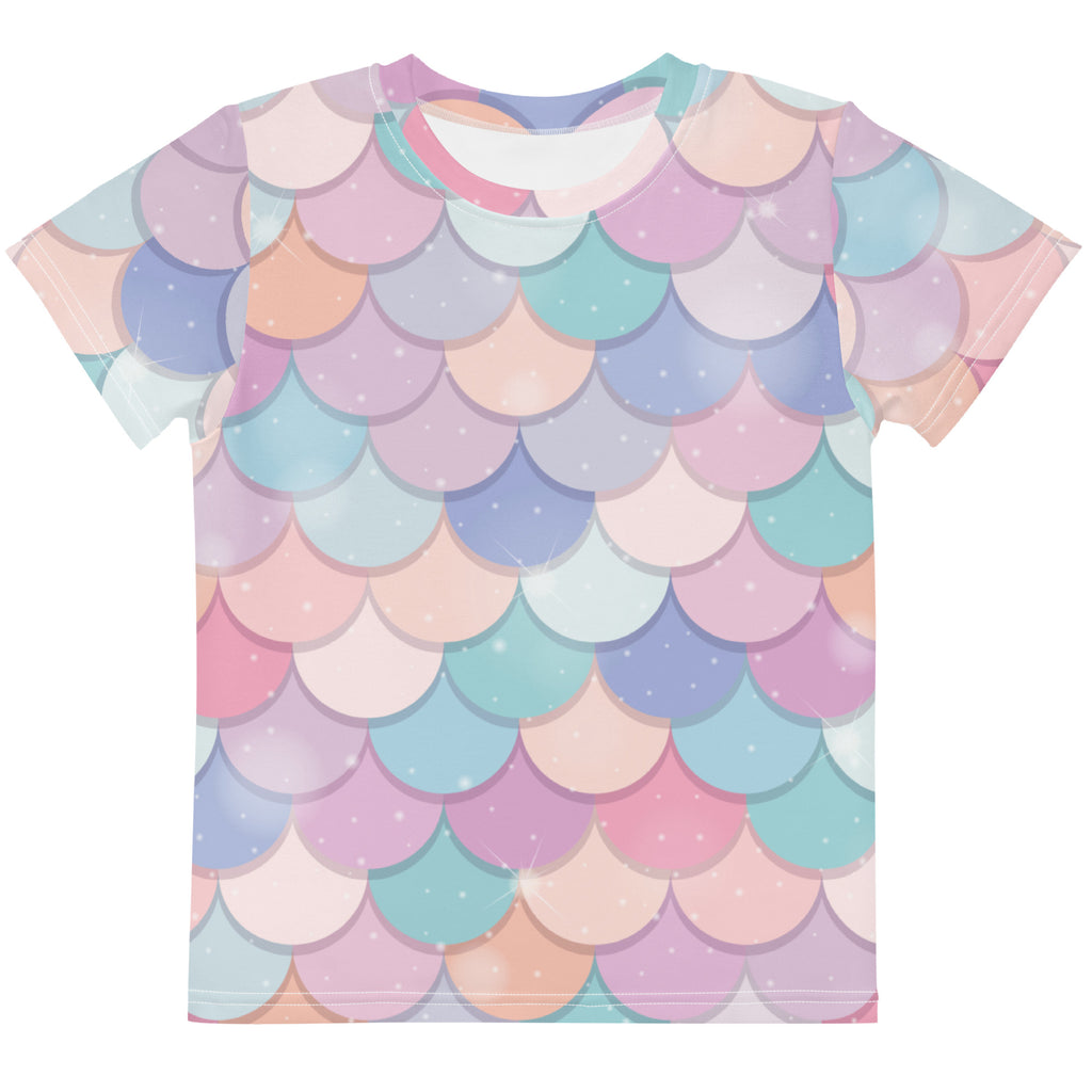 Girls Rainbow Mermaid Cotton T-Shirt