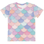 Girls Rainbow Mermaid Cotton T-Shirt
