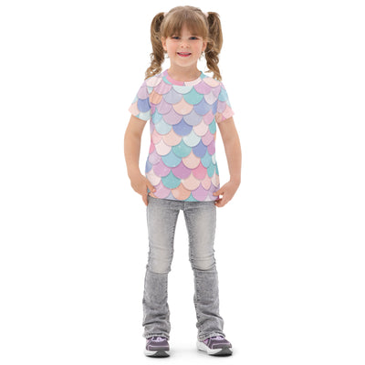 Girls Rainbow Mermaid Cotton T-Shirt
