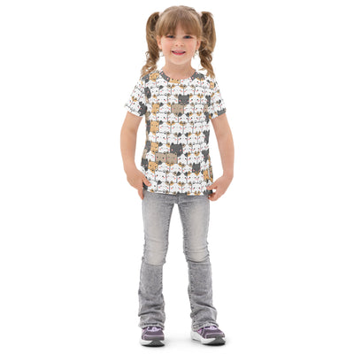 Kids Kawaii Cat Cotton T-Shirt