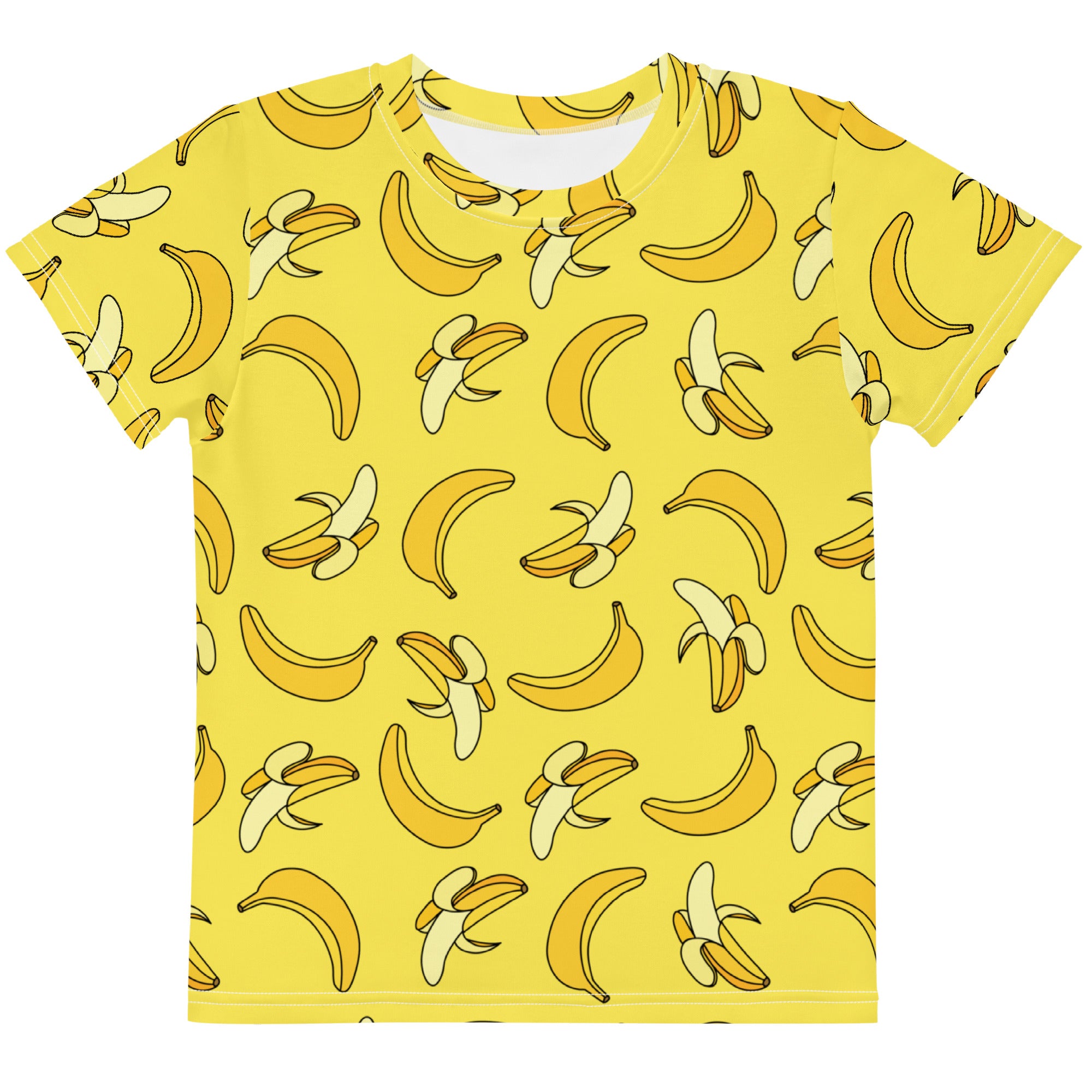 Kids Yellow Banana Cotton T-Shirt