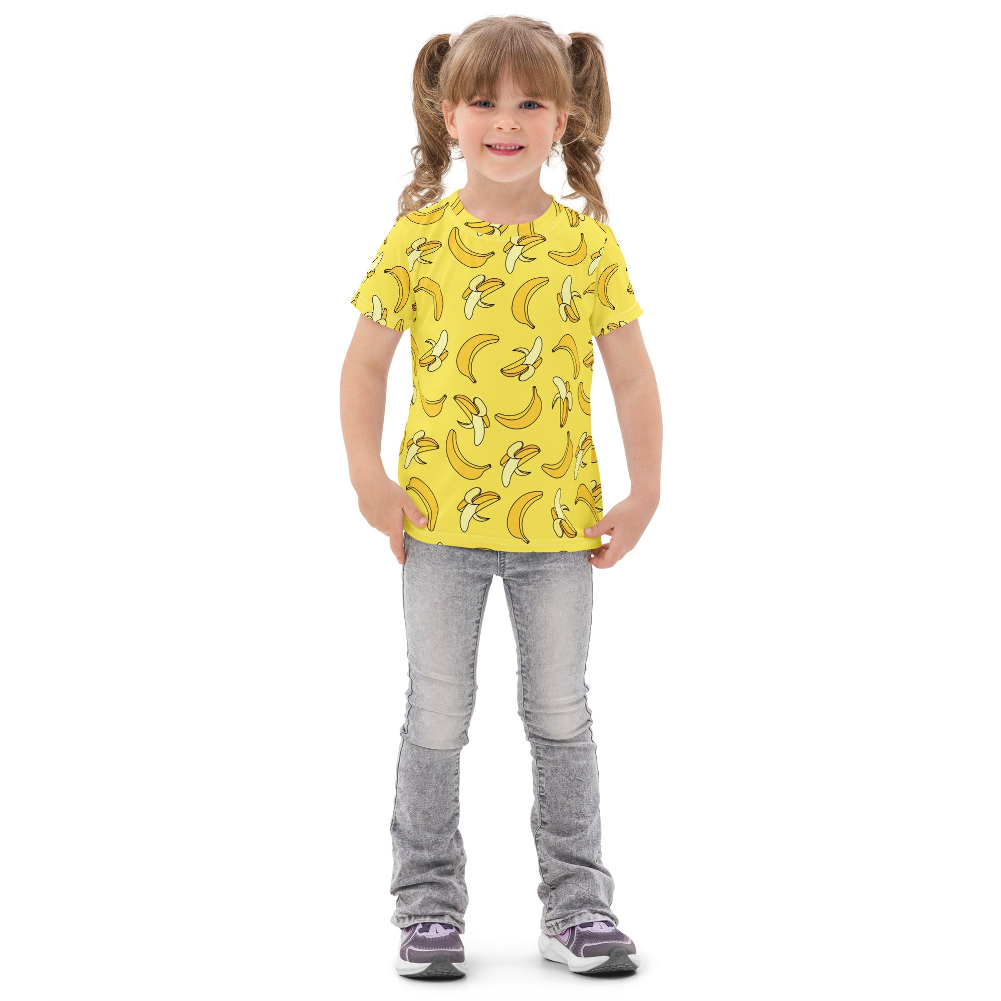 Kids Yellow Banana Cotton T-Shirt