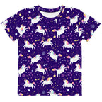 Girls Unicorn Galaxy Cotton T-Shirt