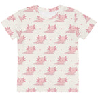 Girls Pink Axolotl Cotton T-Shirt