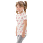 Girls Pink Axolotl Cotton T-Shirt