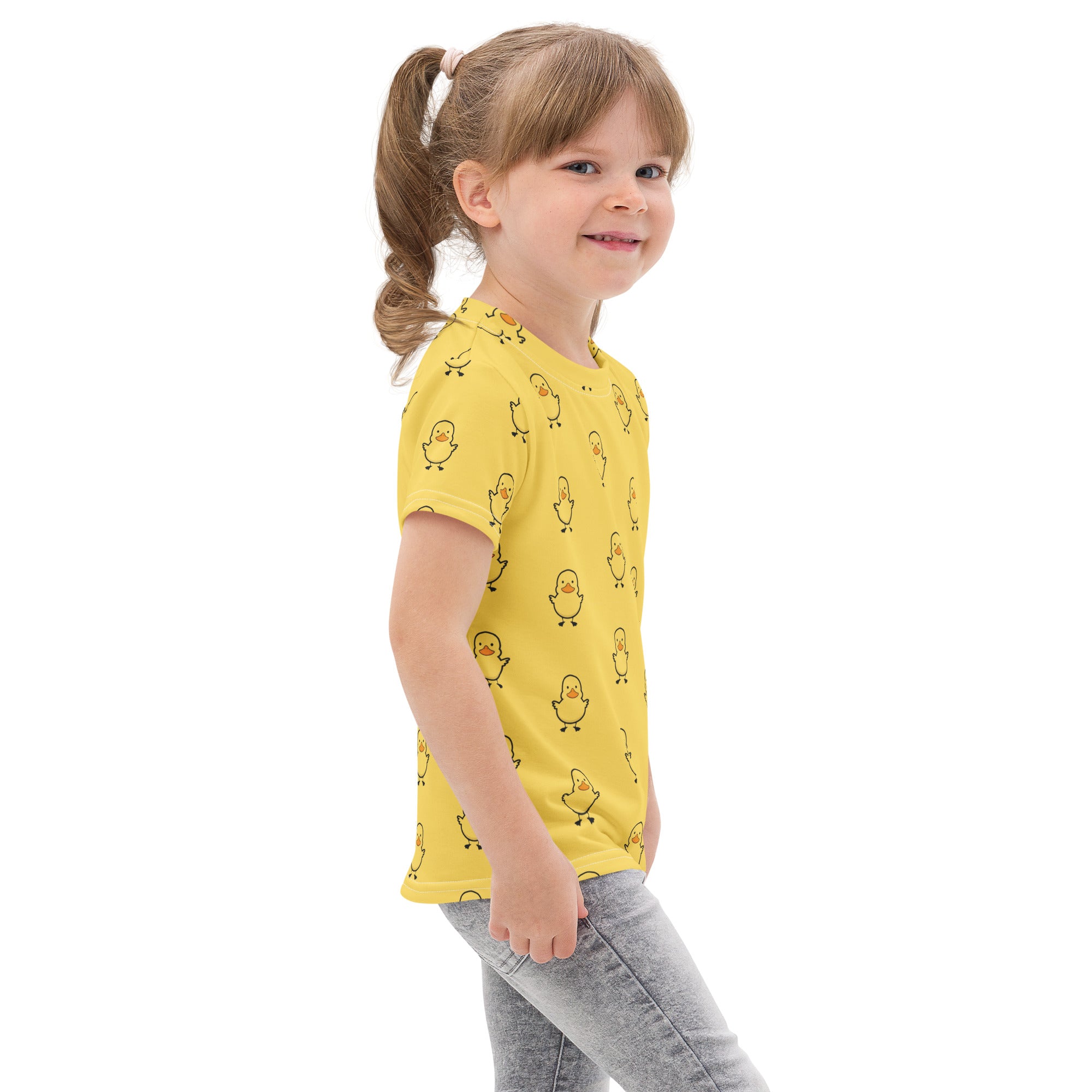 Kids Yellow Rubber Duck Cotton T-Shirt