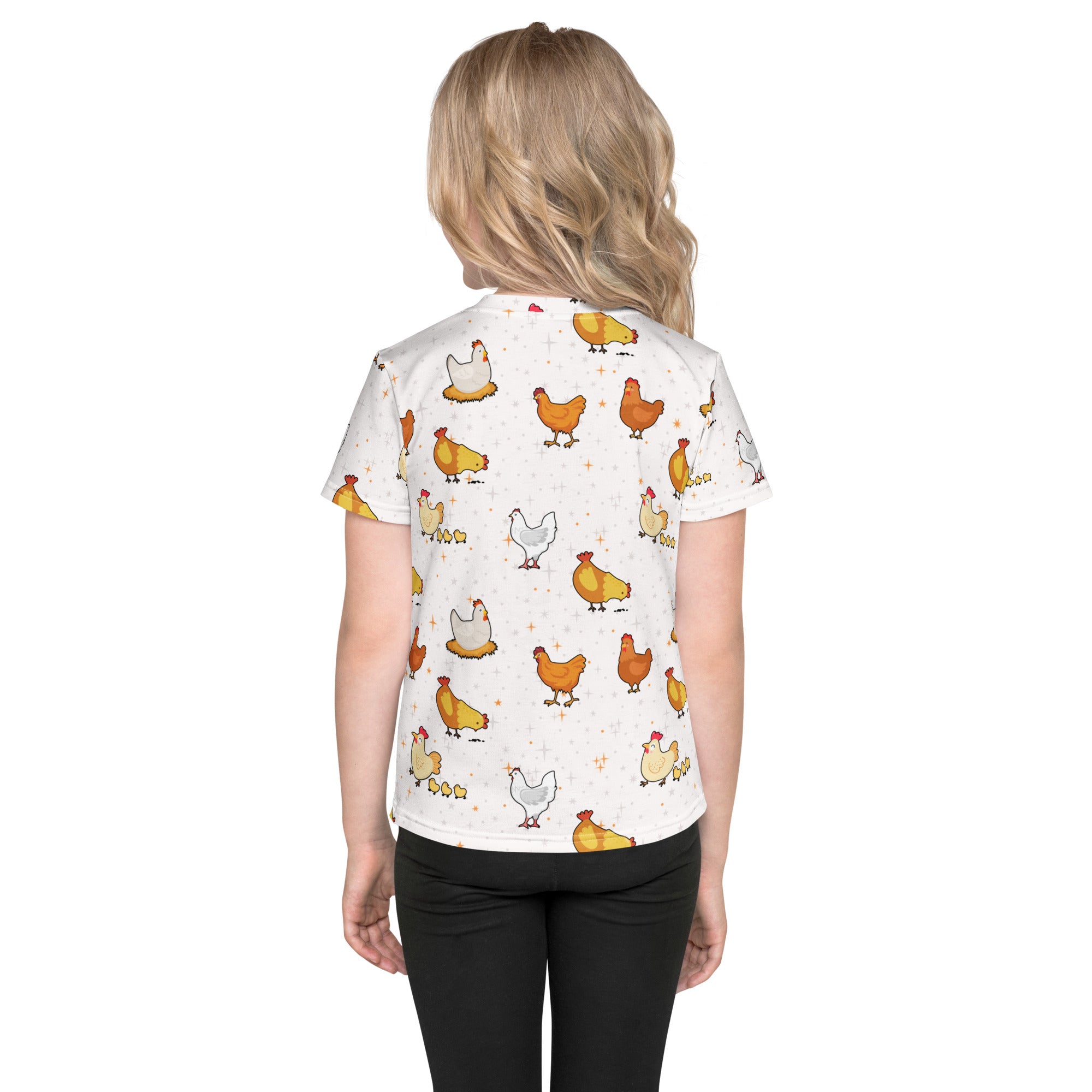 Kids Chicken Pattern T-Shirt