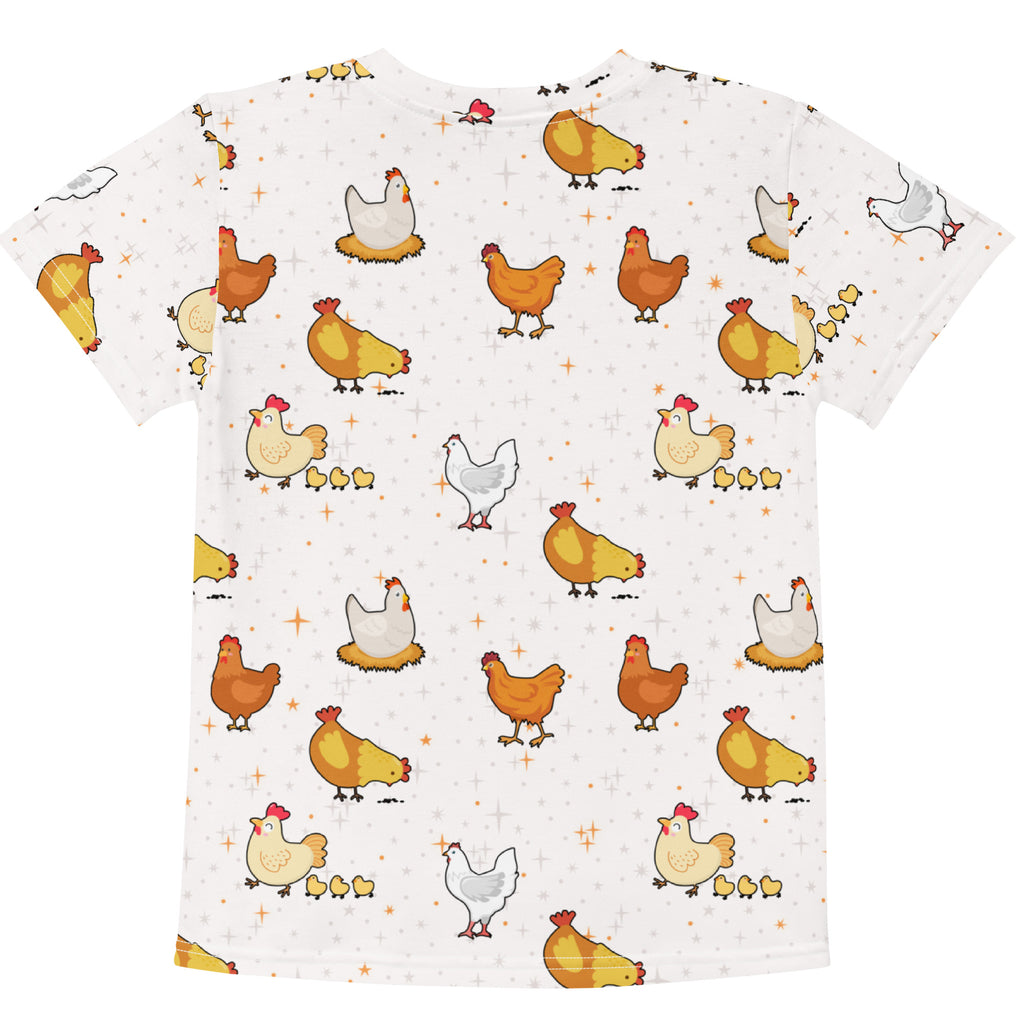 Kids Chicken Pattern T-Shirt