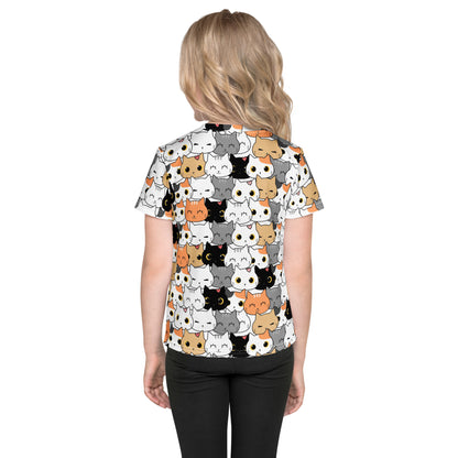 Kids Cat Face T-Shirt