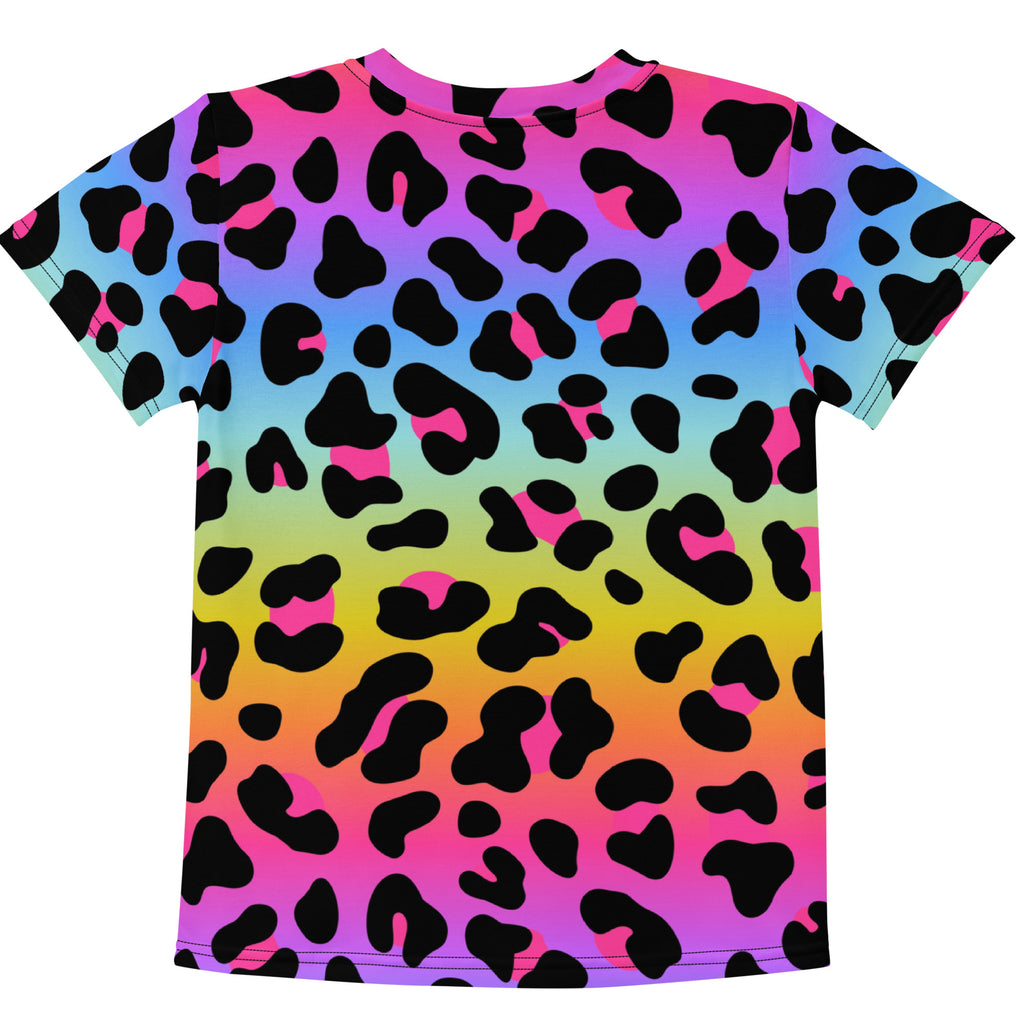 Girls Rainbow Leopard T-Shirt
