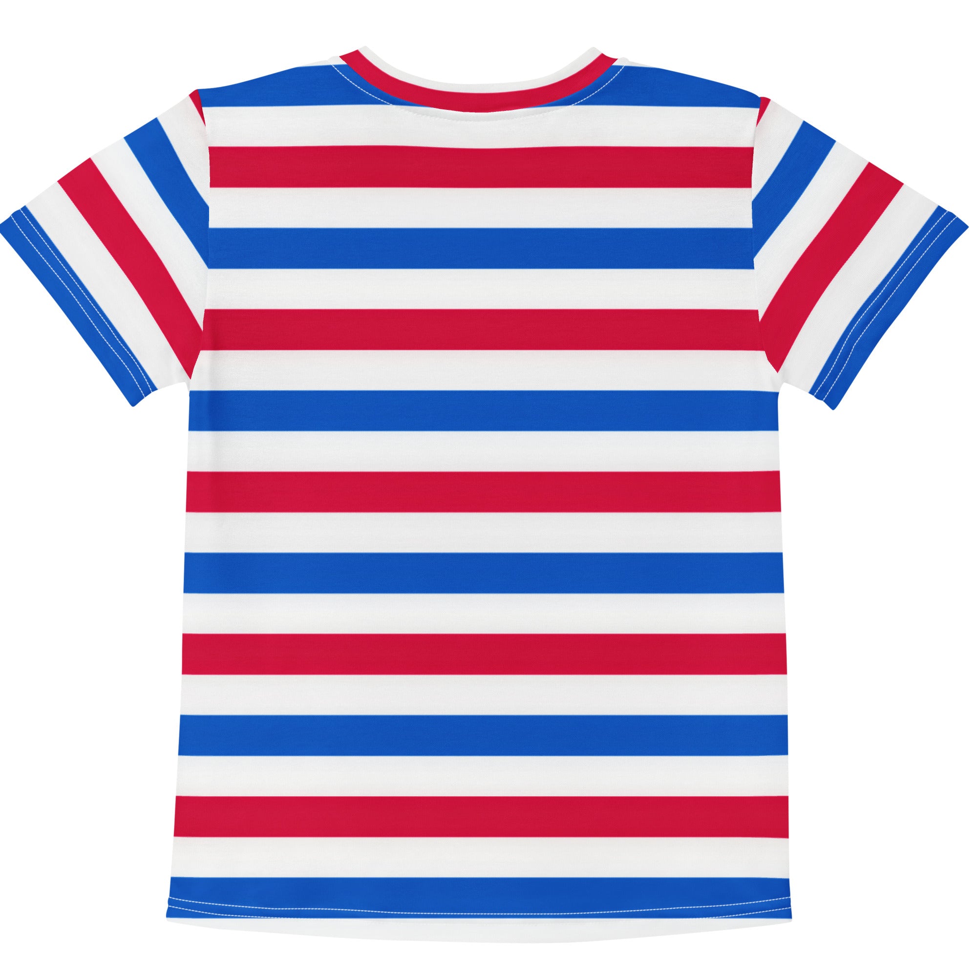 Kids Red, White & Blue Striped T-Shirt