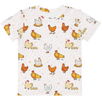 Kids Chicken Pattern T-Shirt