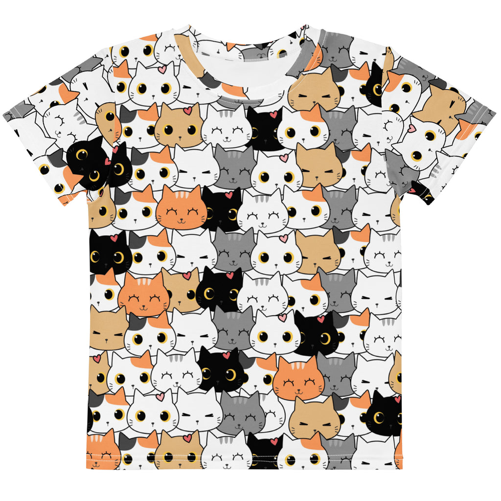 Kids Cat Face T-Shirt