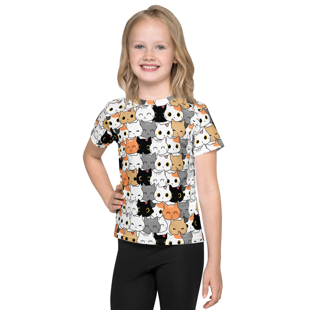 Kids Cat Face T-Shirt