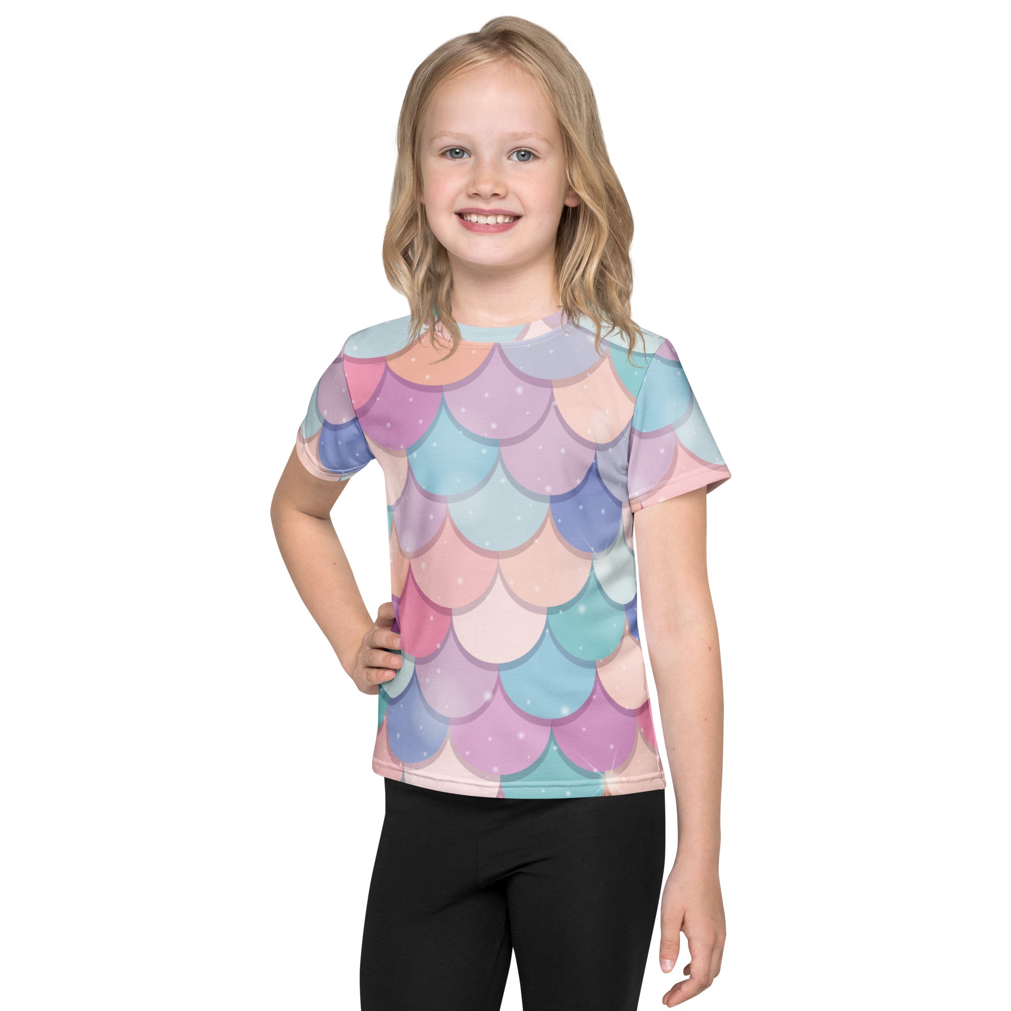 Girls Rainbow Mermaid T-Shirt