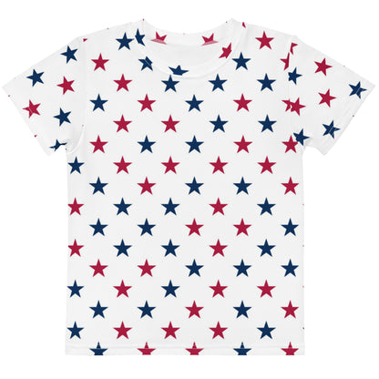 Kids Red & Blue Stars T-Shirt