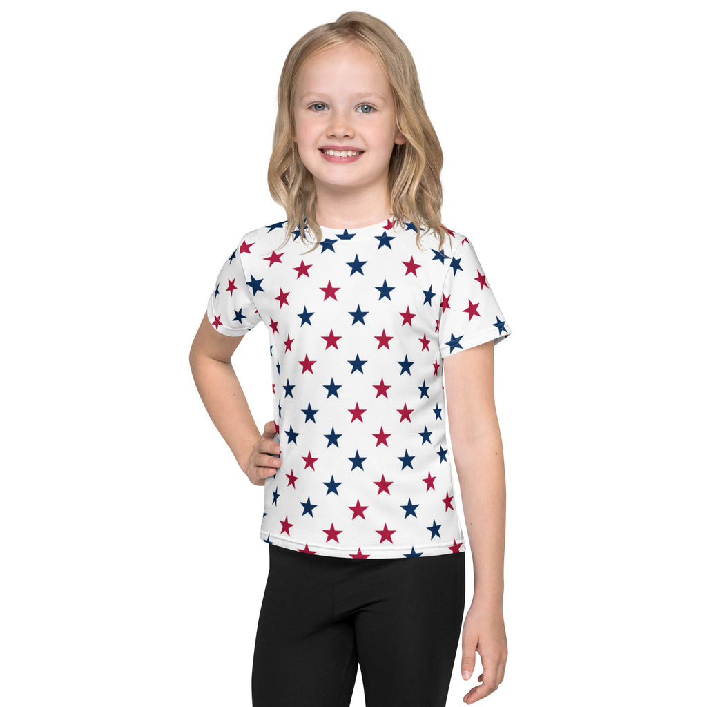 Kids Red & Blue Stars T-Shirt