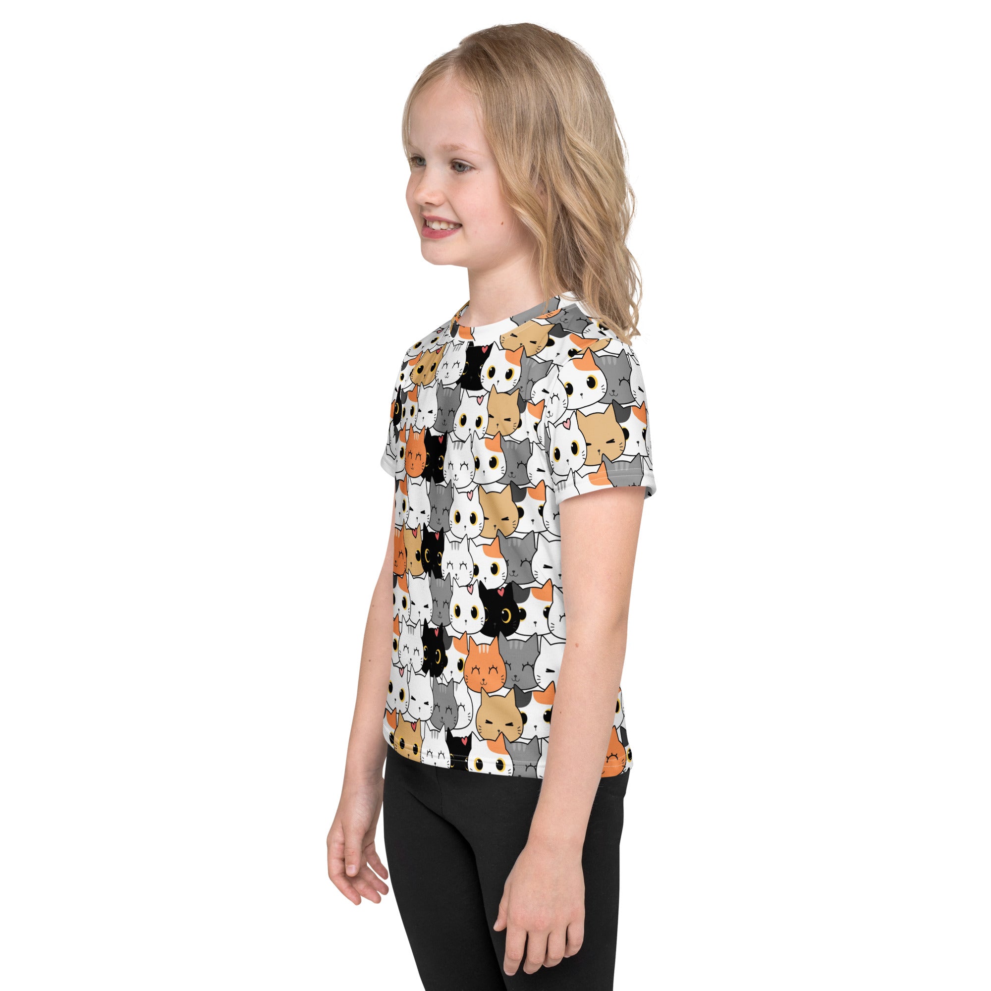 Kids Cat Face T-Shirt