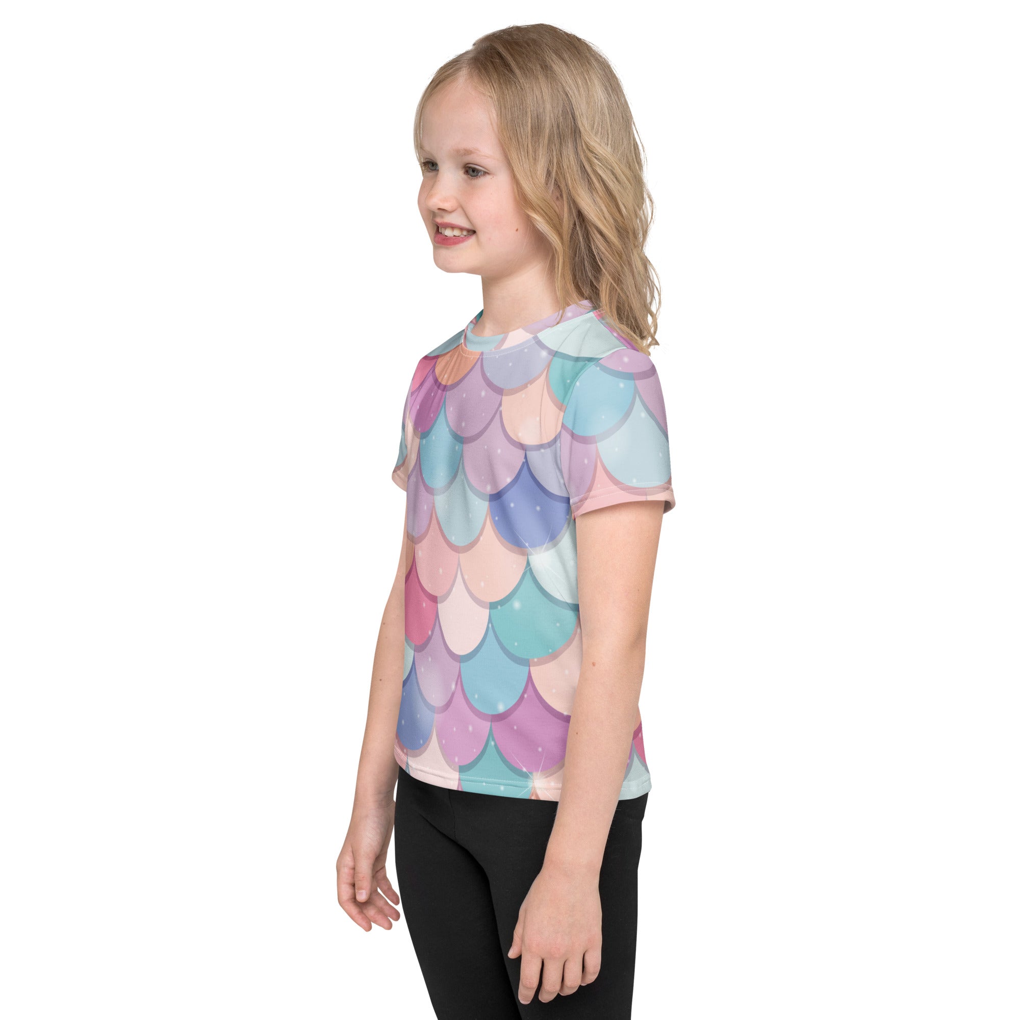 Girls Rainbow Mermaid T-Shirt