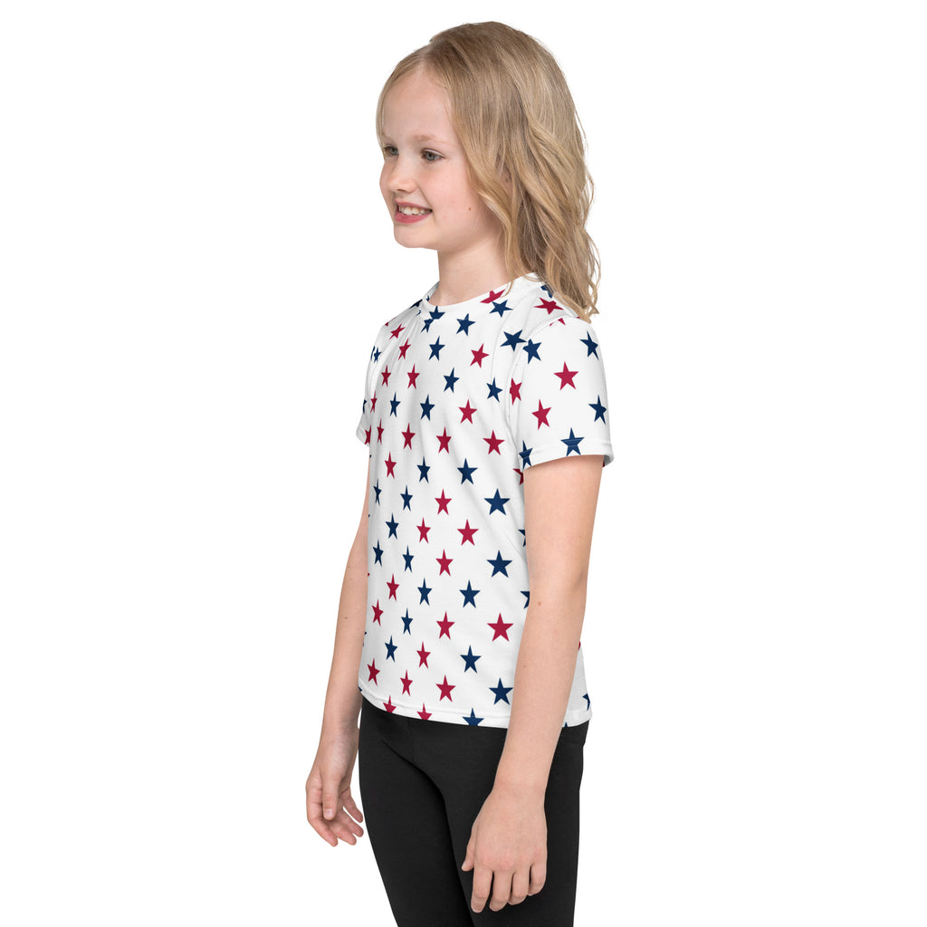 Kids Red & Blue Stars T-Shirt