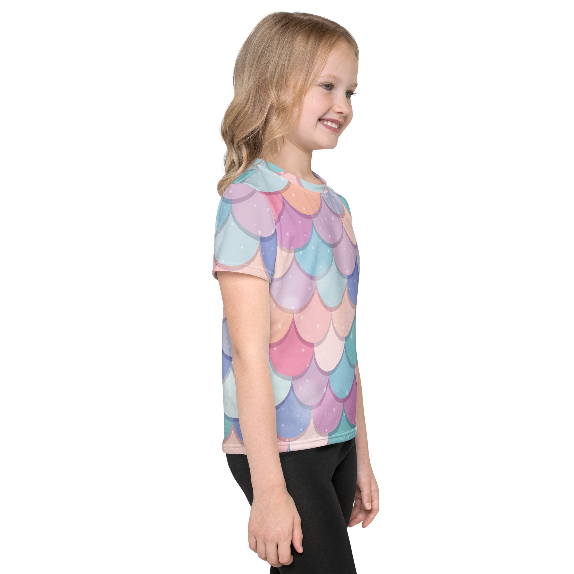 Girls Rainbow Mermaid T-Shirt