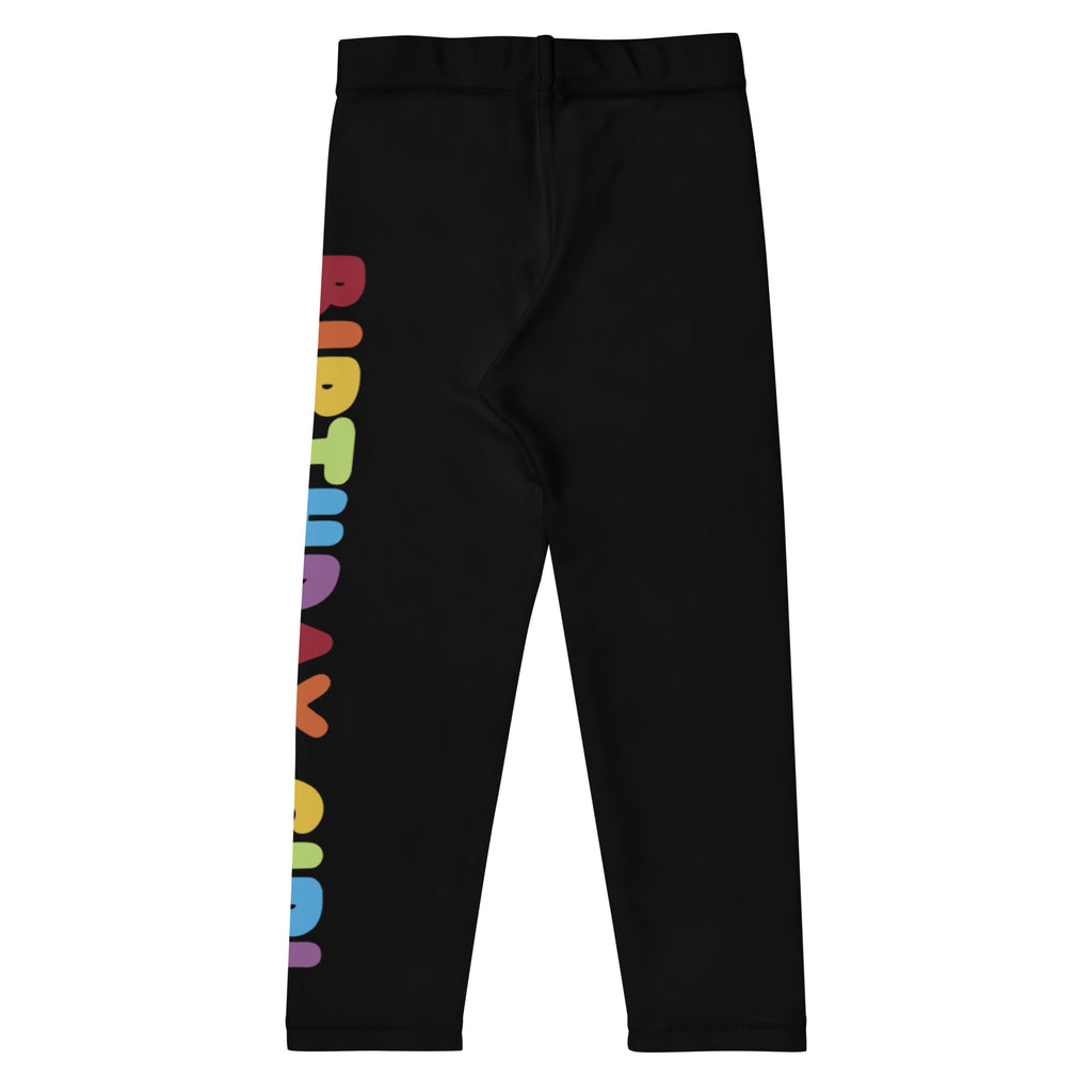 Birthday Girl Rainbow Text Buttery Soft Leggings