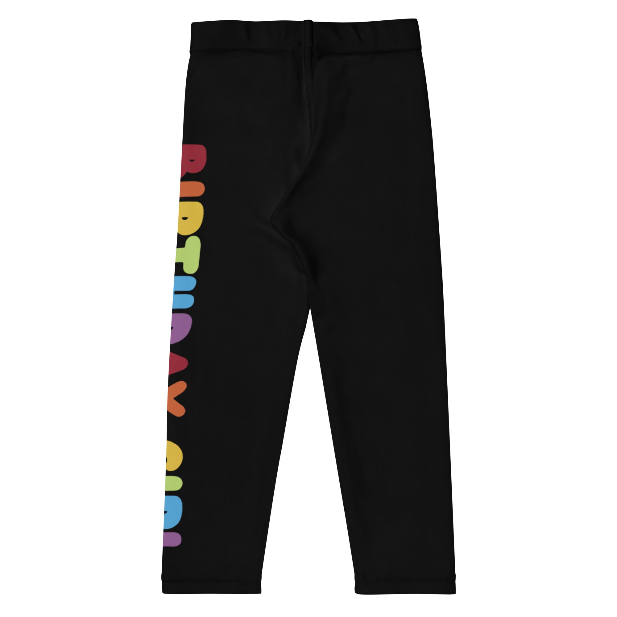 Birthday Girl Rainbow Text Buttery Soft Leggings