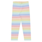 Girls Striped Rainbow Pastel Buttery Soft Leggings
