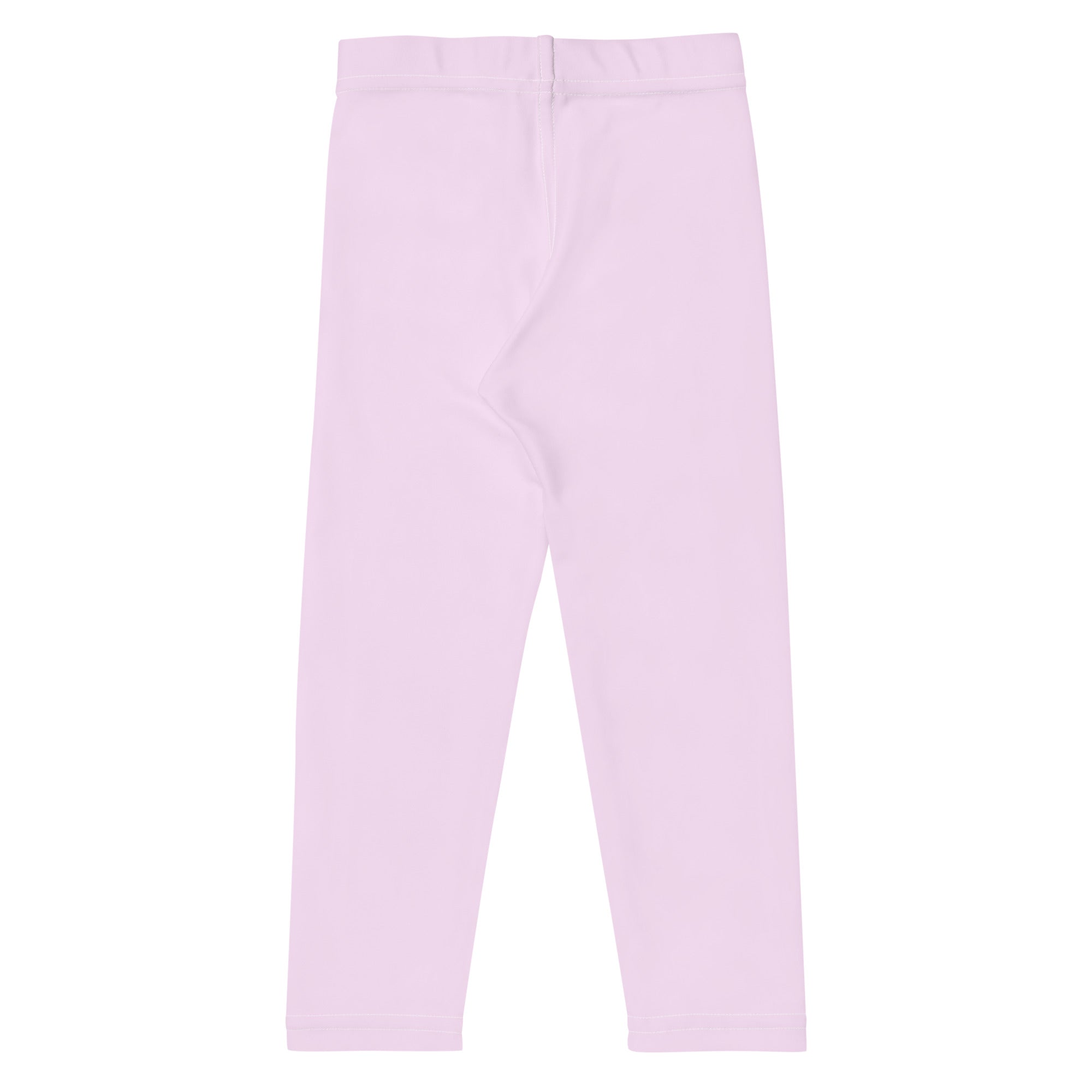 Girls buttery soft light pink leggings made of smooth fabric with an elastic waistband and form-fitting design