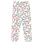 Kids Red & Green Candy Cane Buttery Soft Leggings