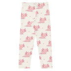 Girls Pink Axolotl Buttery Soft Leggings