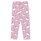 Girls Pink Pug Buttery Soft Leggings
