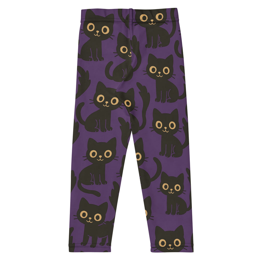 Girls Black Cat Buttery Soft Leggings
