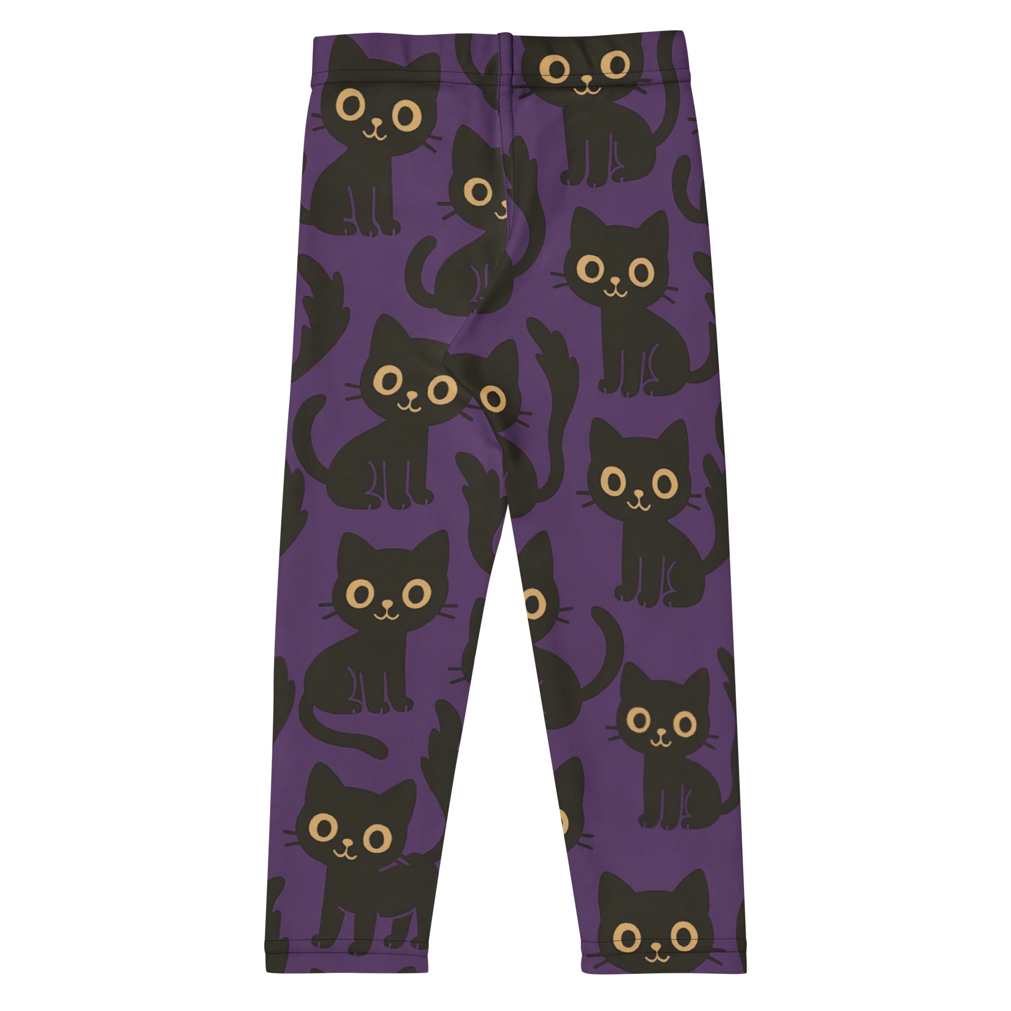 Girls Black Cat Buttery Soft Leggings