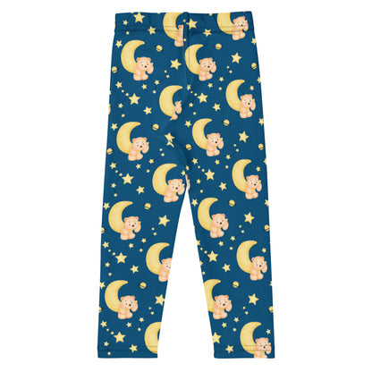Kids Night Sky Teddy Bear Buttery Soft Leggings