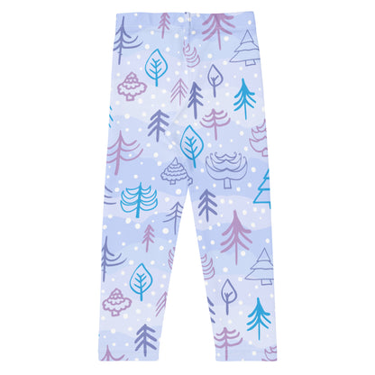 Kids Snowy Forest Winter Buttery Soft Leggings