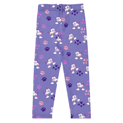 Girls Purple Caticorn Buttery Soft Leggings
