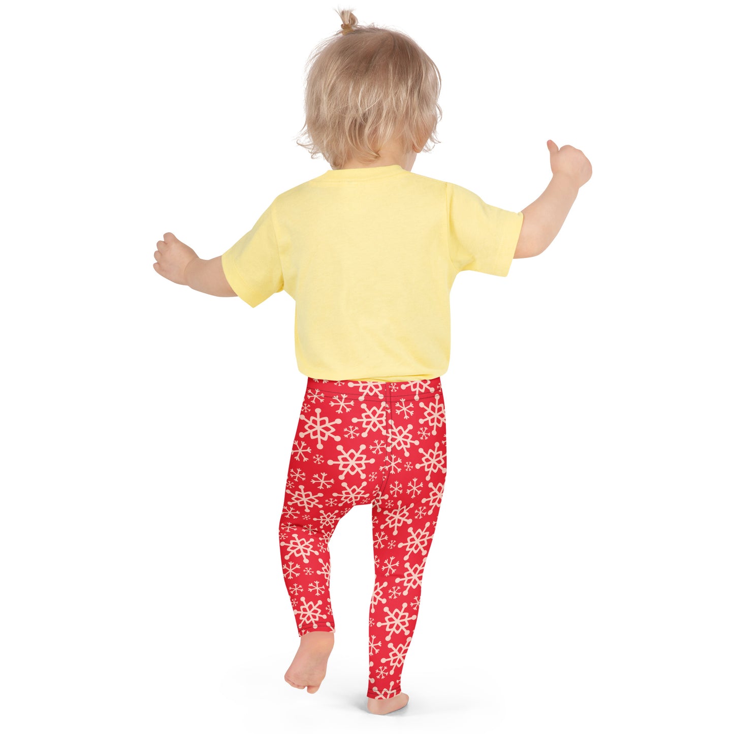 Kids Red Snowflake Buttery Soft Leggings