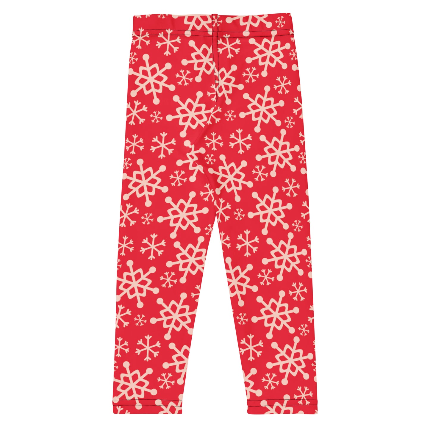 Kids Red Snowflake Buttery Soft Leggings