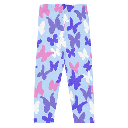 Girls Pastel Butterfly Buttery Soft Leggings