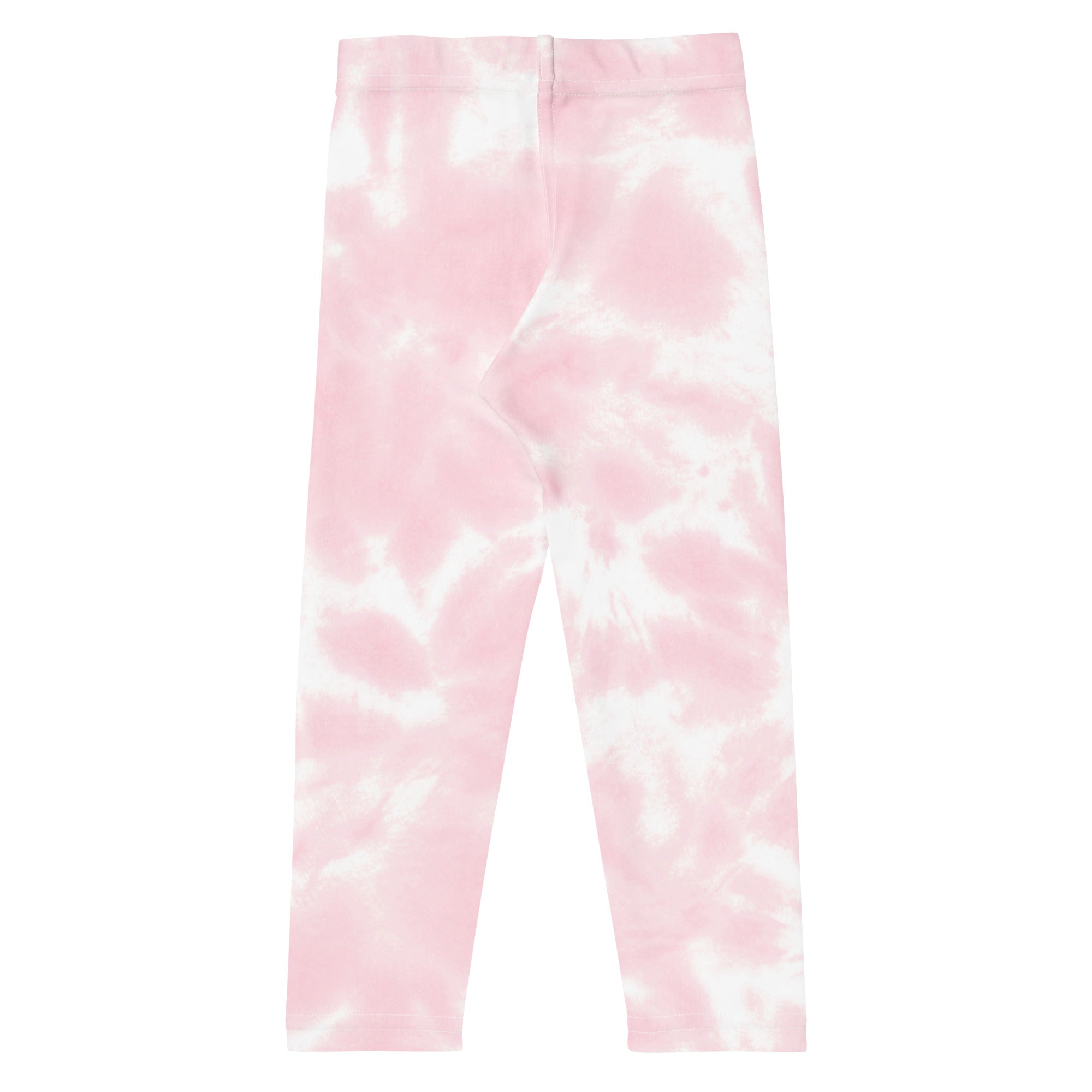 Girls pink tie dye buttery soft leggings in pink and white with a comfortable stretchy fit for everyday wear