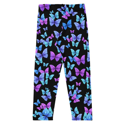 Girls Vibrant Butterfly Buttery Soft Leggings