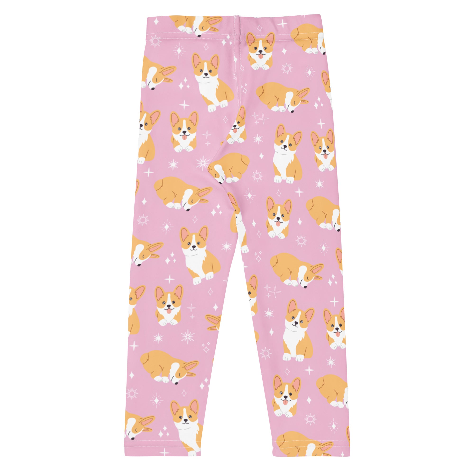 Girls Purple Corgi Dog Buttery Soft Leggings