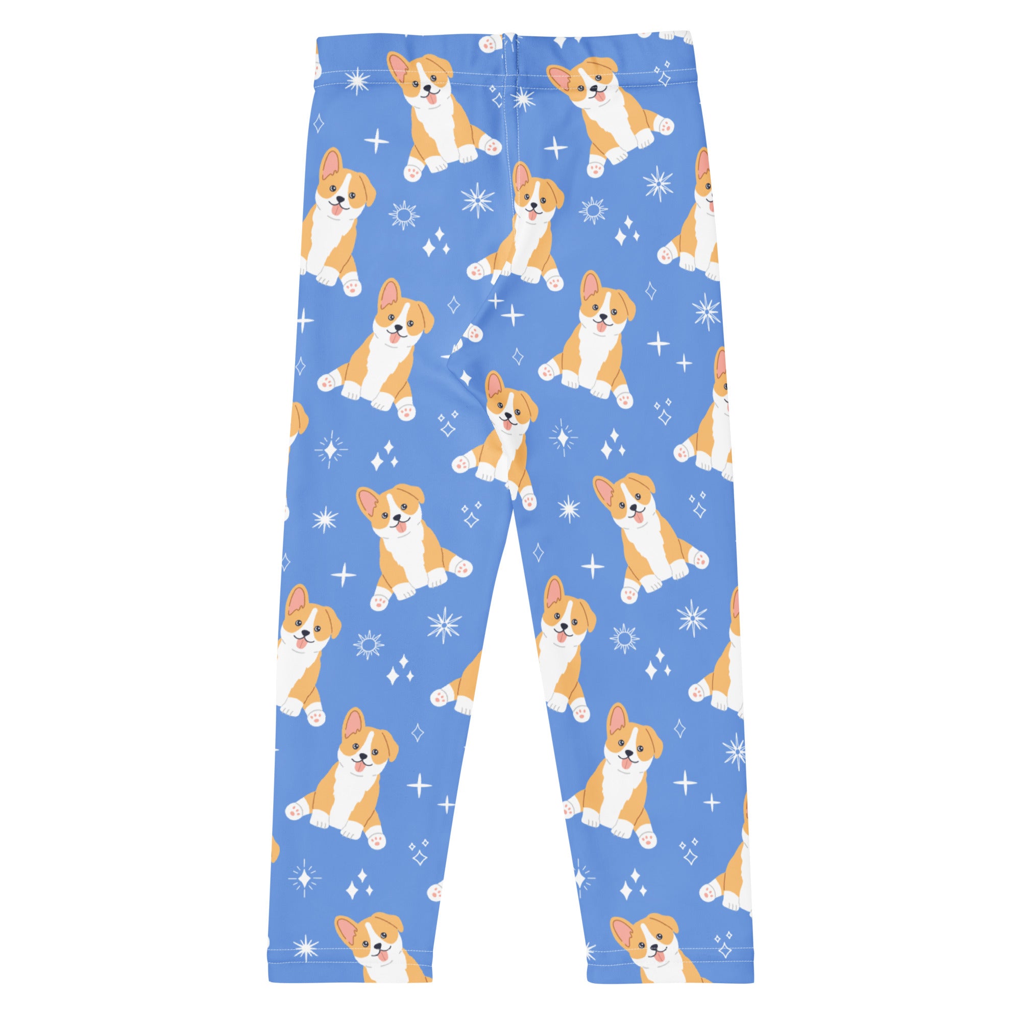 Kids Blue Corgi Dog Buttery Soft Leggings
