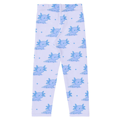 Kids Blue Axolotl Buttery Soft Leggings