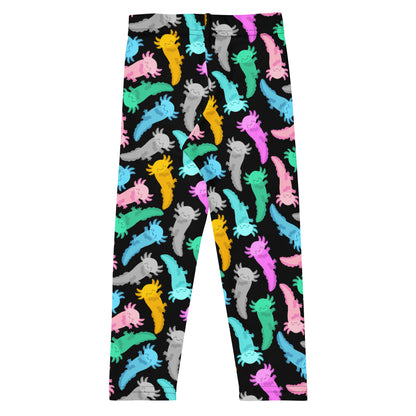Kids Colorful Axolotl Buttery Soft Leggings