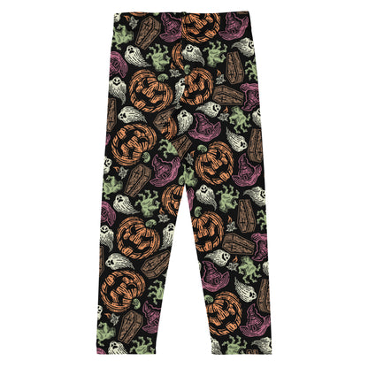 Kids Creepy Halloween Buttery Soft Leggings