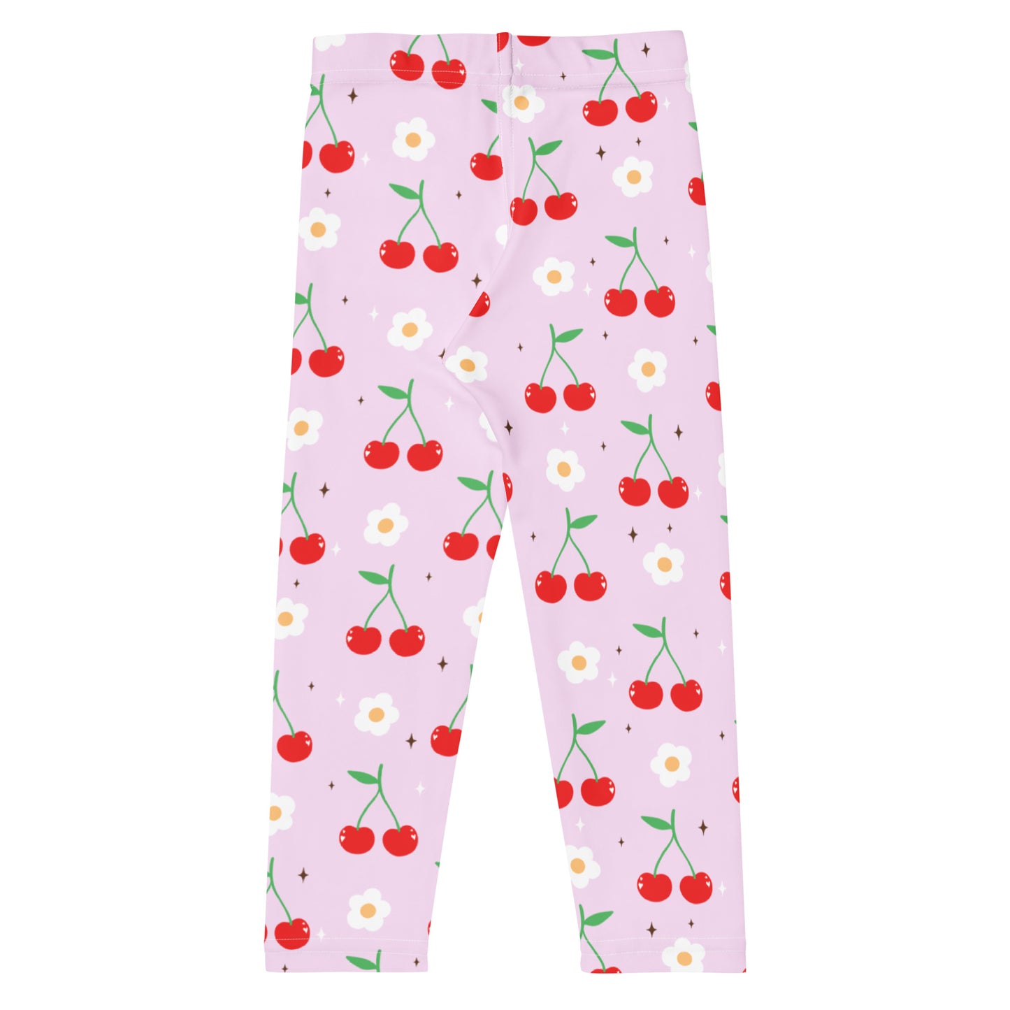 Girls Pink Cherry Buttery Soft Leggings
