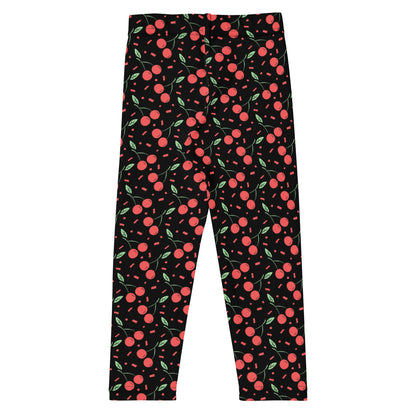Girls Black Cherry Confetti Buttery Soft Leggings