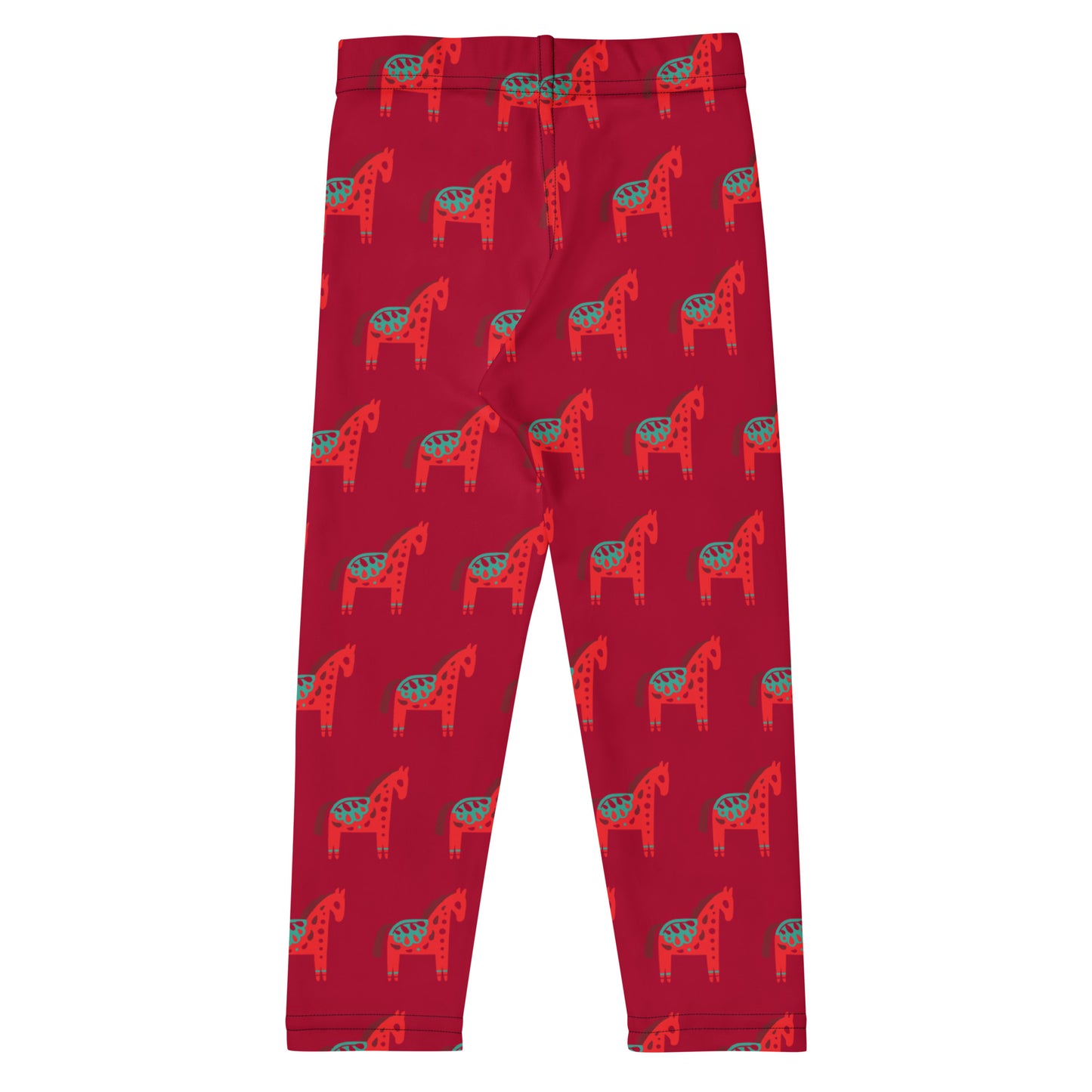 Girls Scandi Horse Christmas Buttery Soft Leggings